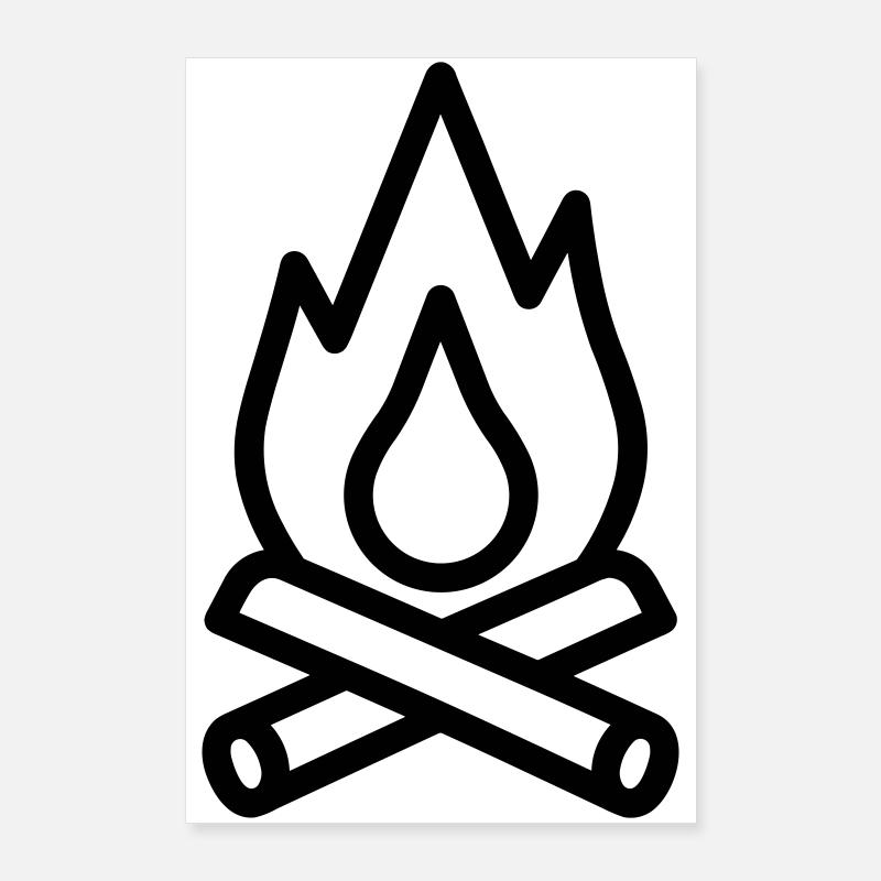 Campfire Poster 24" x 35" (60x90 cm)