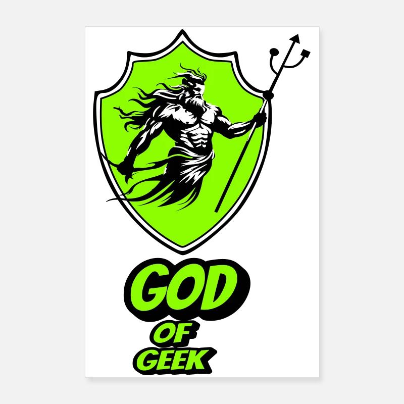 Gott des Geeks Poster 60x90 cm