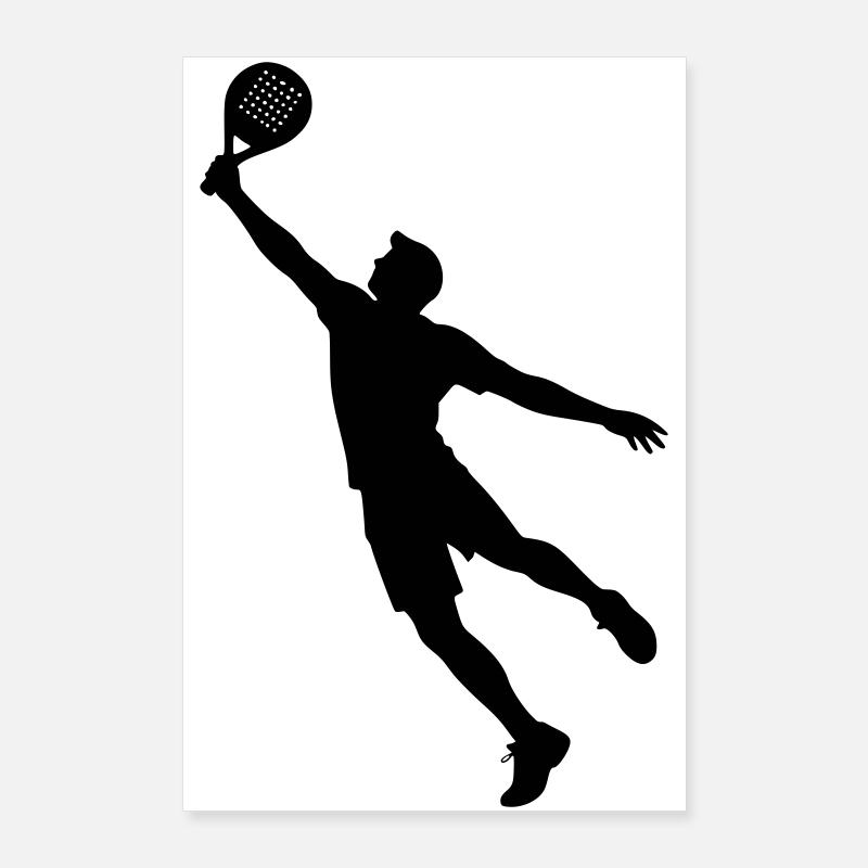 Man playing padel Poster 24" x 35" (60x90 cm)