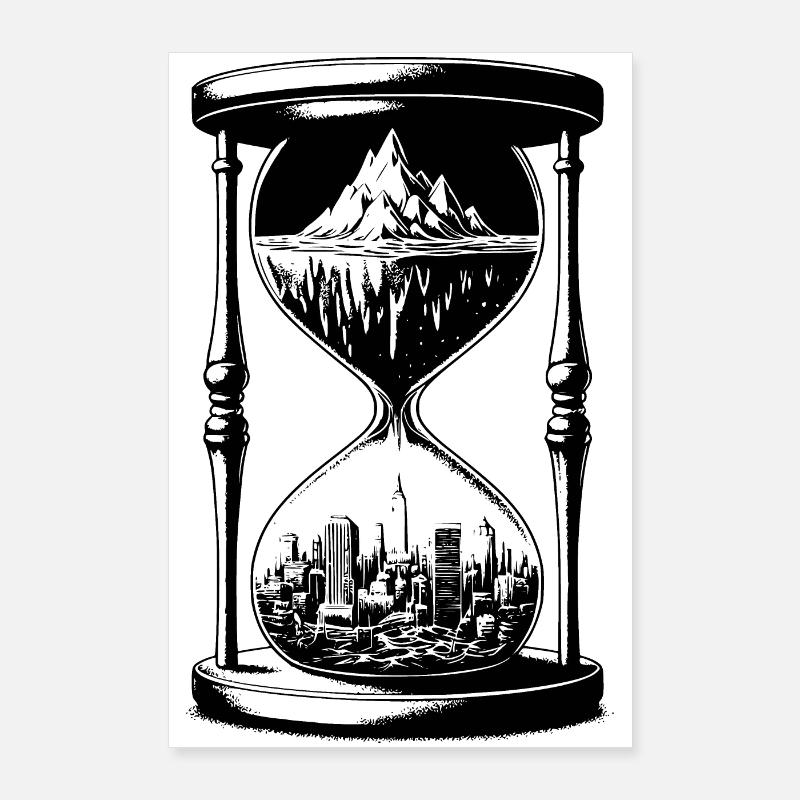 Sanduhr16 Poster 60x90 cm
