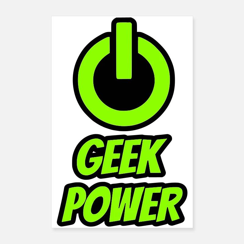 Geek power Poster 24" x 35" (60x90 cm)