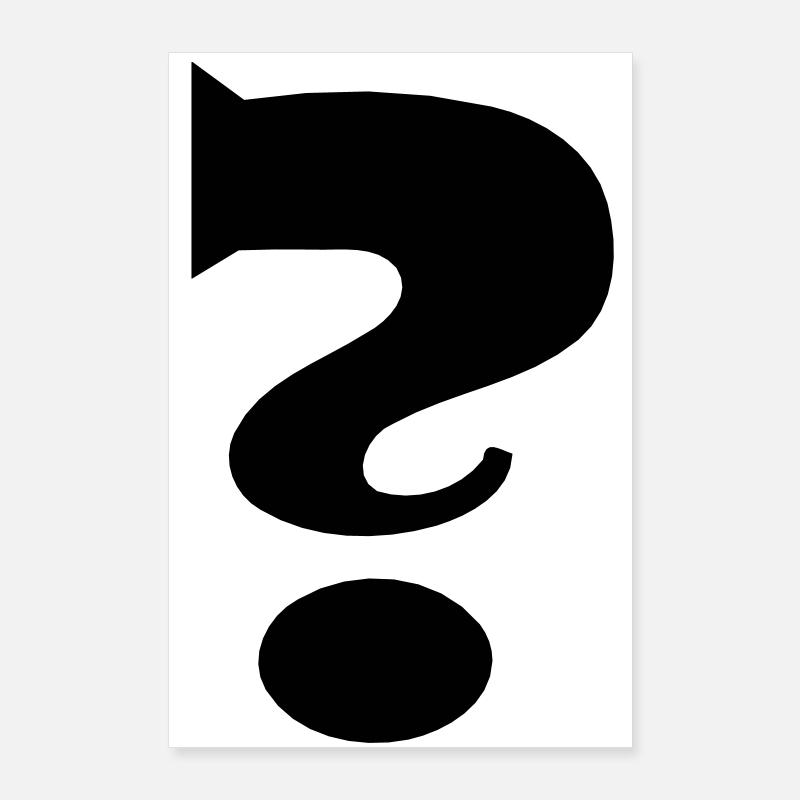 Fragezeichen Poster 60x90 cm