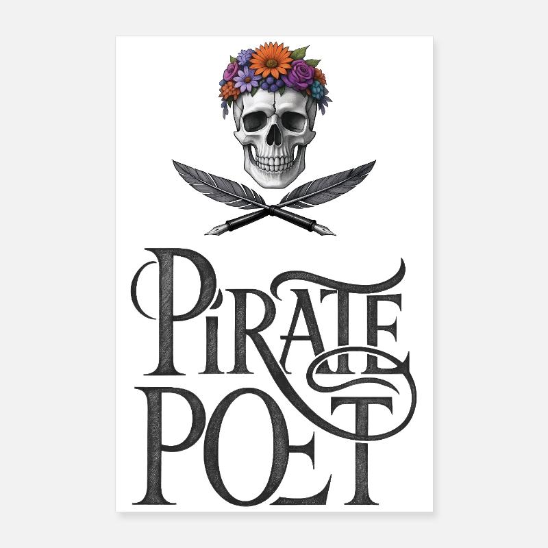 PIRATENDICHTER – lass uns reden. Poster 60x90 cm