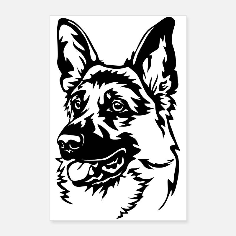 German Shepherd Poster 24" x 35" (60x90 cm)
