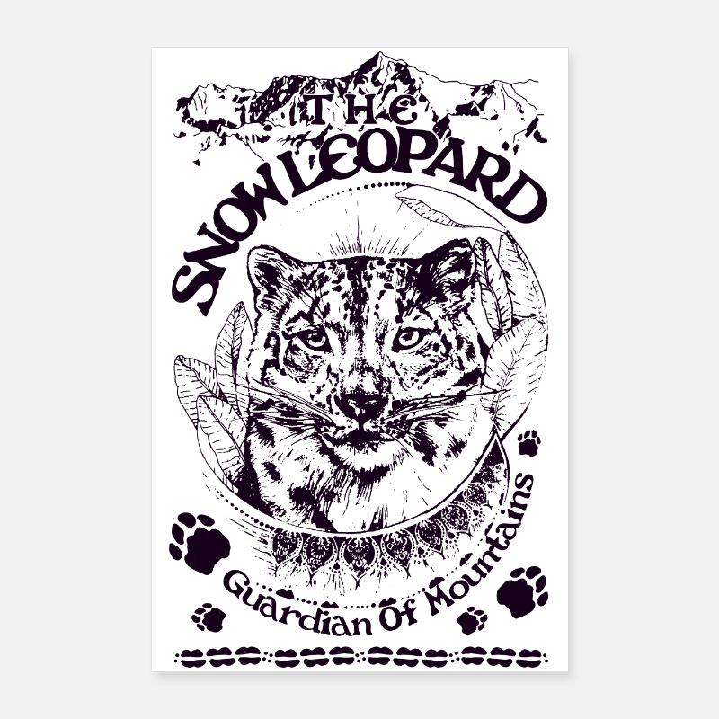 SCHNEELEOPARD Poster 60x90 cm