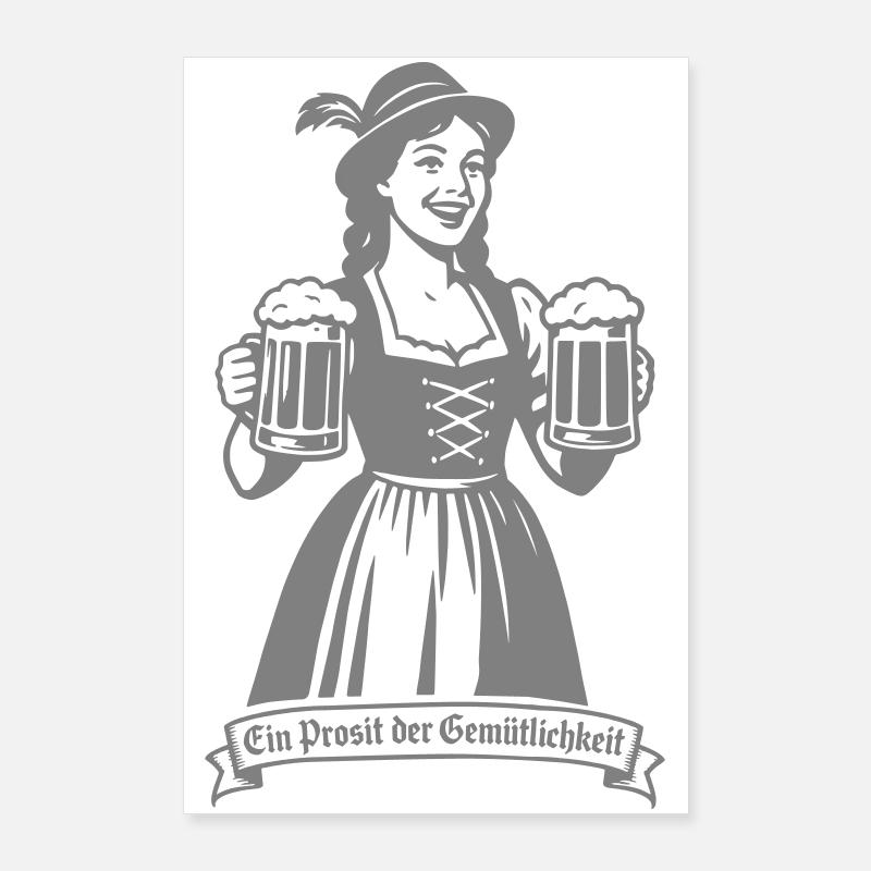 Ein Prosit der Gemütlichkeit Poster 60x90 cm