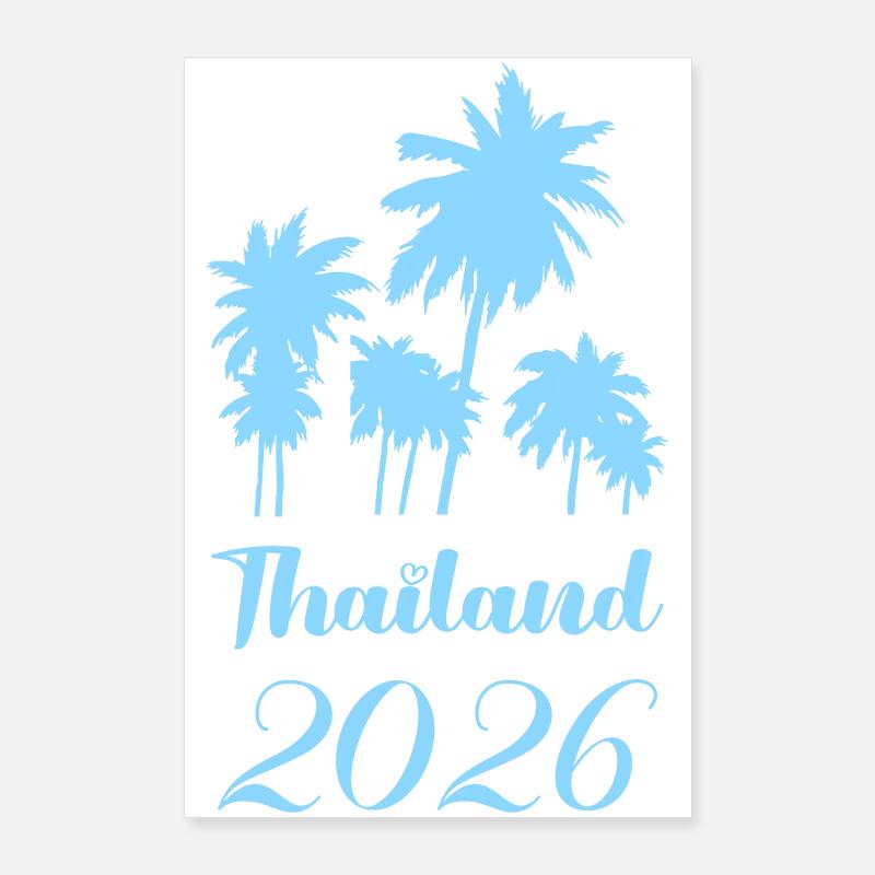 Thaïlandais Palms 2026 Poster 60 x 90 cm