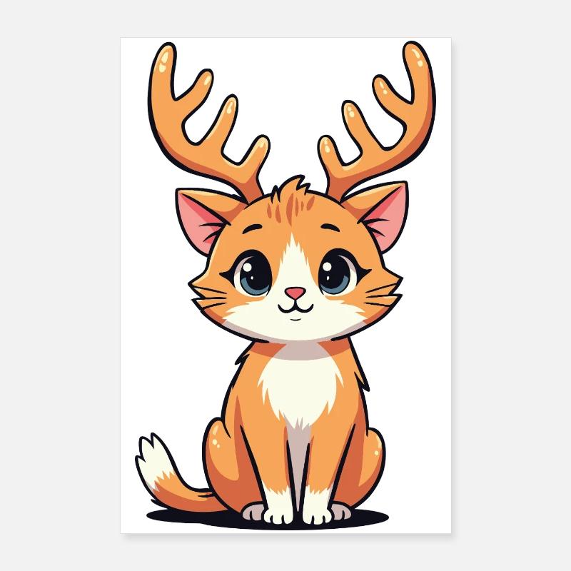 Renne Chat Poster 60 x 90 cm