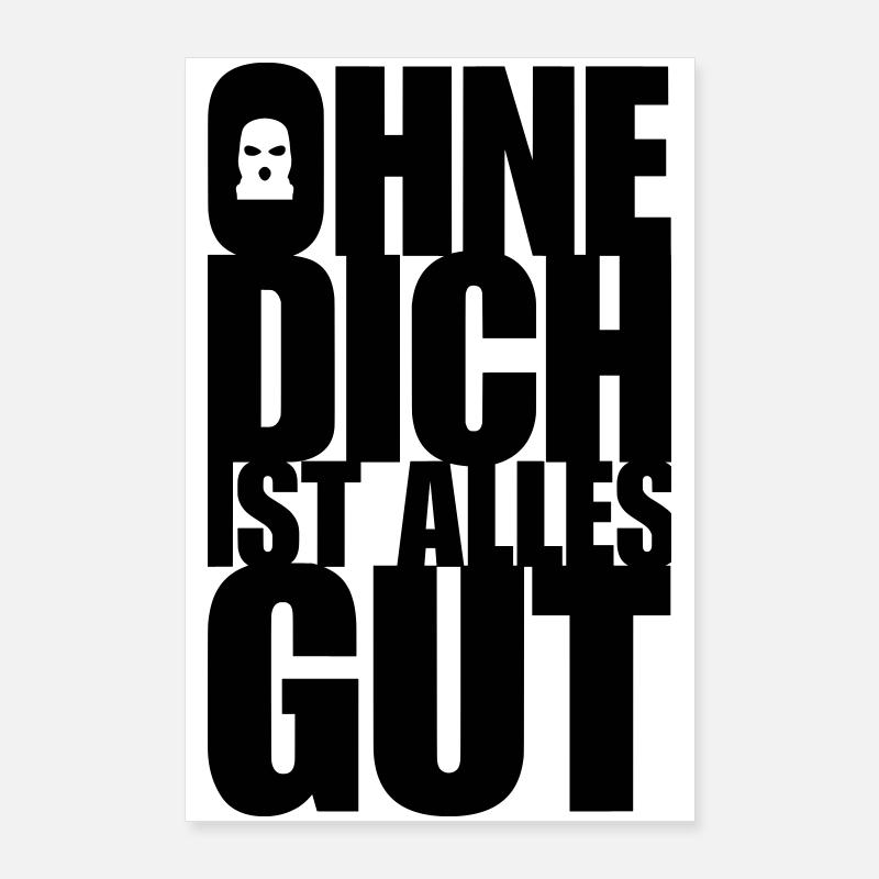 Ohne Dich Poster 60x90 cm