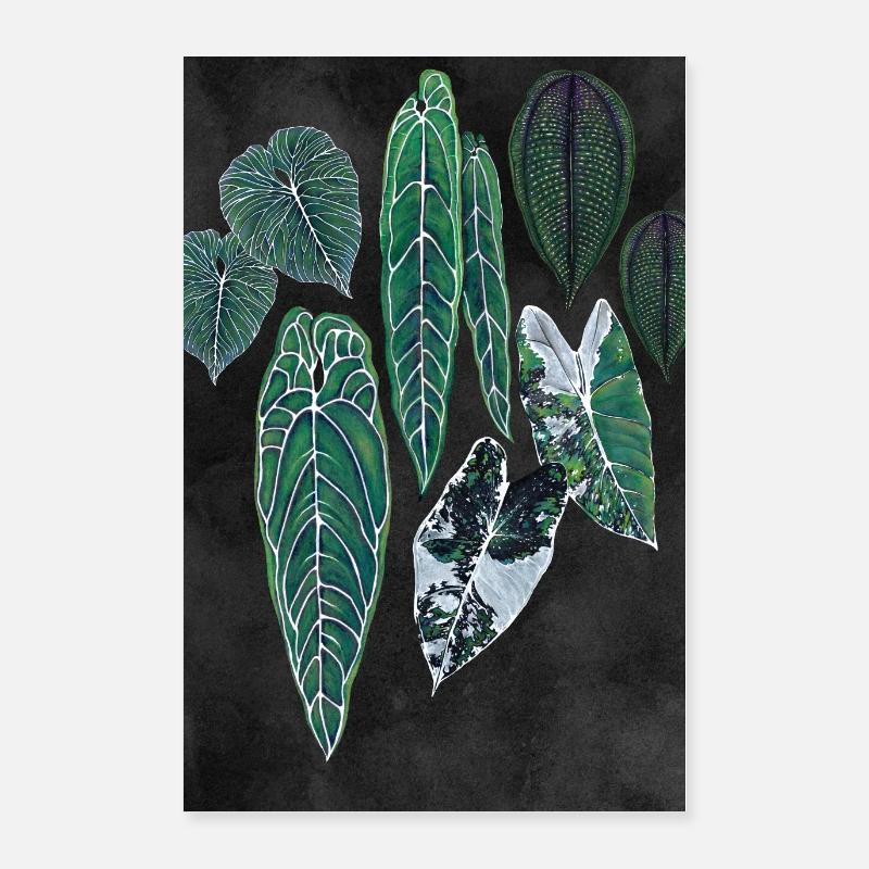 darkBotanical Poster 24" x 35" (60x90 cm)