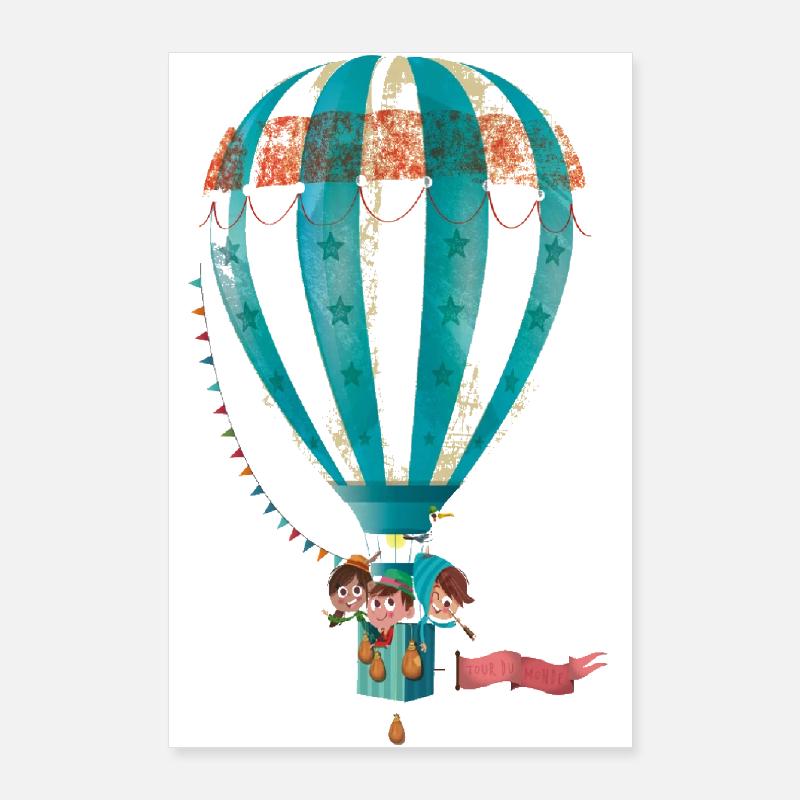 Collection mongolfière Poster 60 x 90 cm