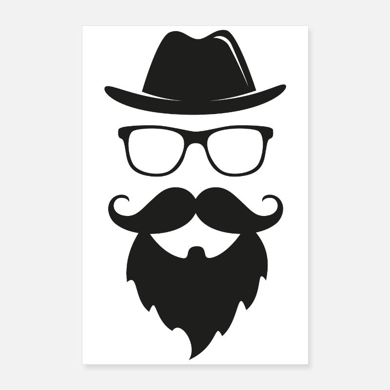 Le hipster Poster 60 x 90 cm