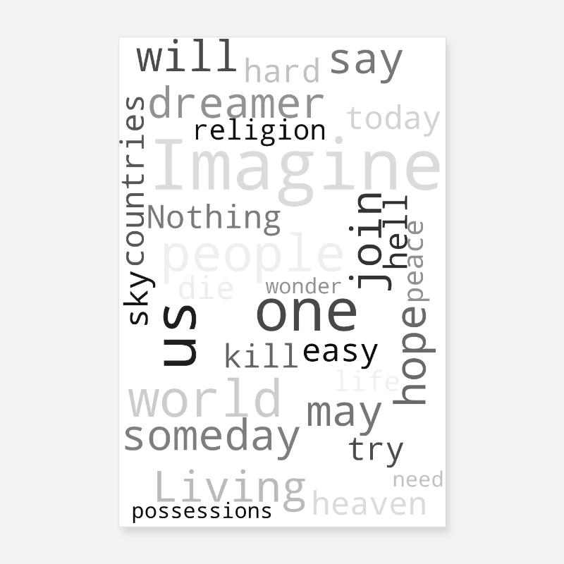 Imagine Poster 24" x 35" (60x90 cm)