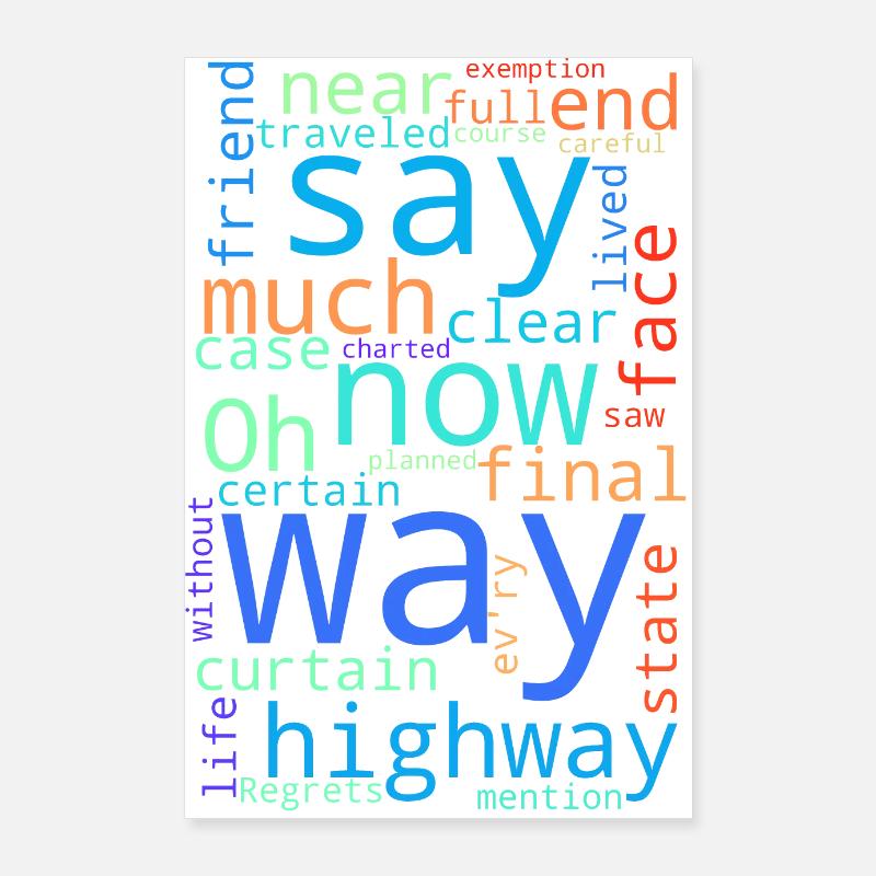 Mon chemin Poster 60 x 90 cm