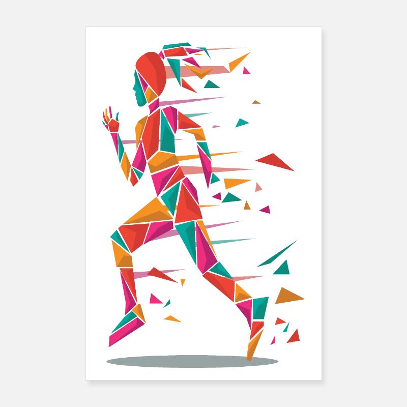 Polygones Jogger Poster 60 x 90 cm