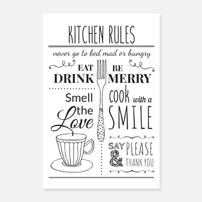 Kitchen Rules Poster 24" x 35" (60x90 cm)