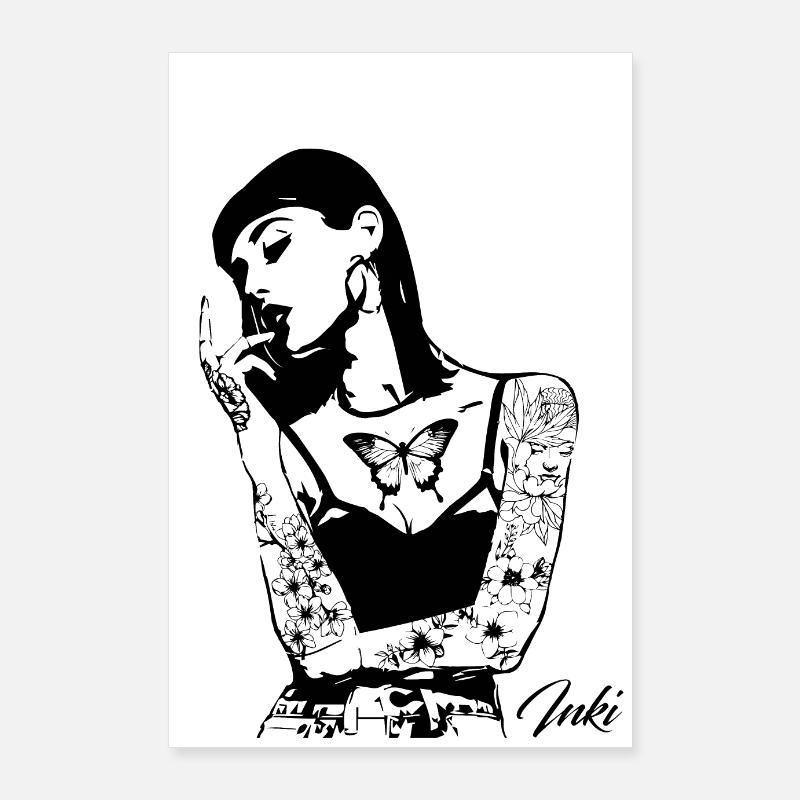 JANE - Poster 60x90 cm - Weiß