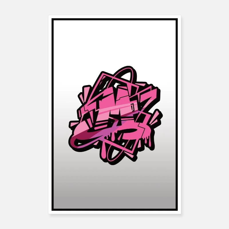 Graffiti letter M. Poster 24" x 35" (60x90 cm)