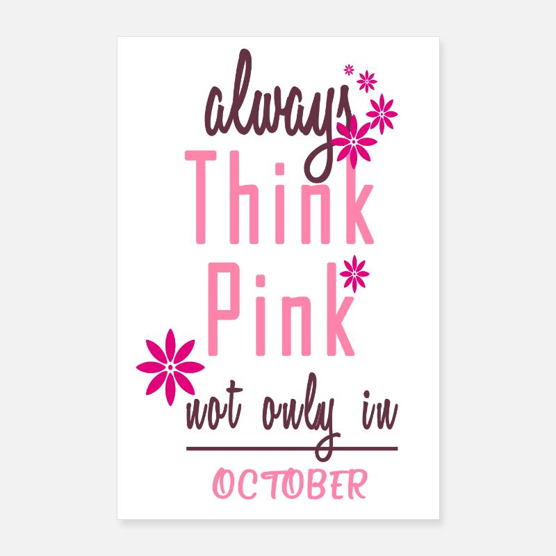 Think Pink Poster 60 x 90 cm