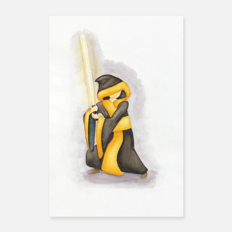 Münchner Kindl mit Lichtschwert Poster 60x90 cm