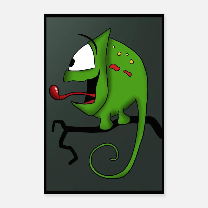 caméléon Poster 60 x 90 cm