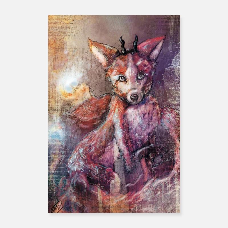 Faunia Fox Poster 60 x 90 cm