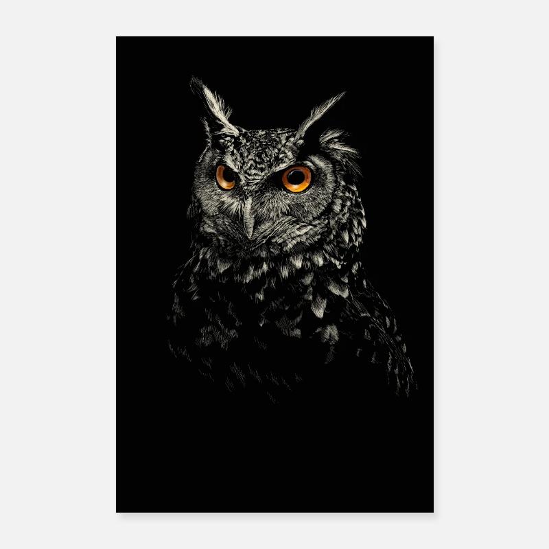 Chouette Poster 60 x 90 cm