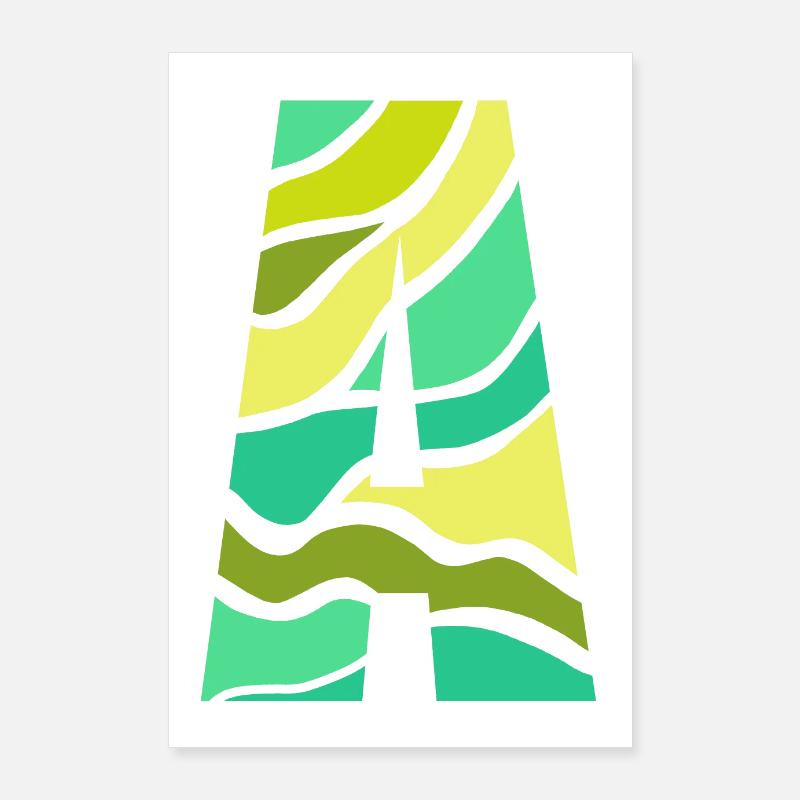 Letter A Poster 60x90 cm