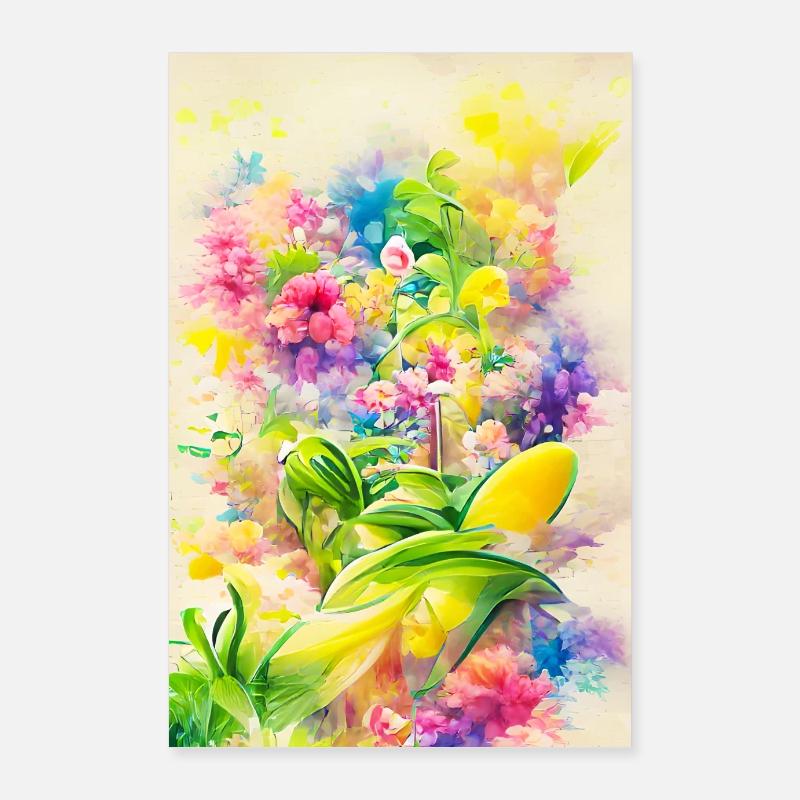 Art floral Poster 60 x 90 cm