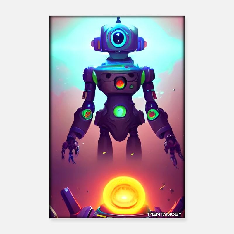 Robot Future Science Sci-Fi Machine Poster 24" x 35" (60x90 cm)