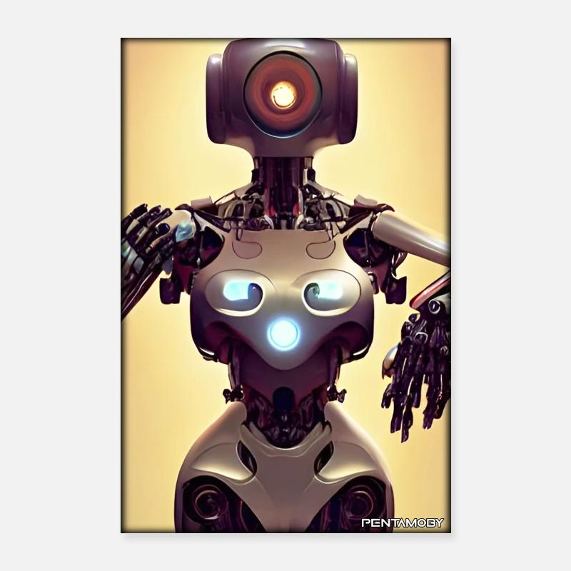 Robot Future Science Sci-Fi Machine Poster 24" x 35" (60x90 cm)