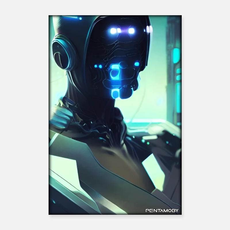 Robot Future Science Sci-Fi Machine Poster 24" x 35" (60x90 cm)