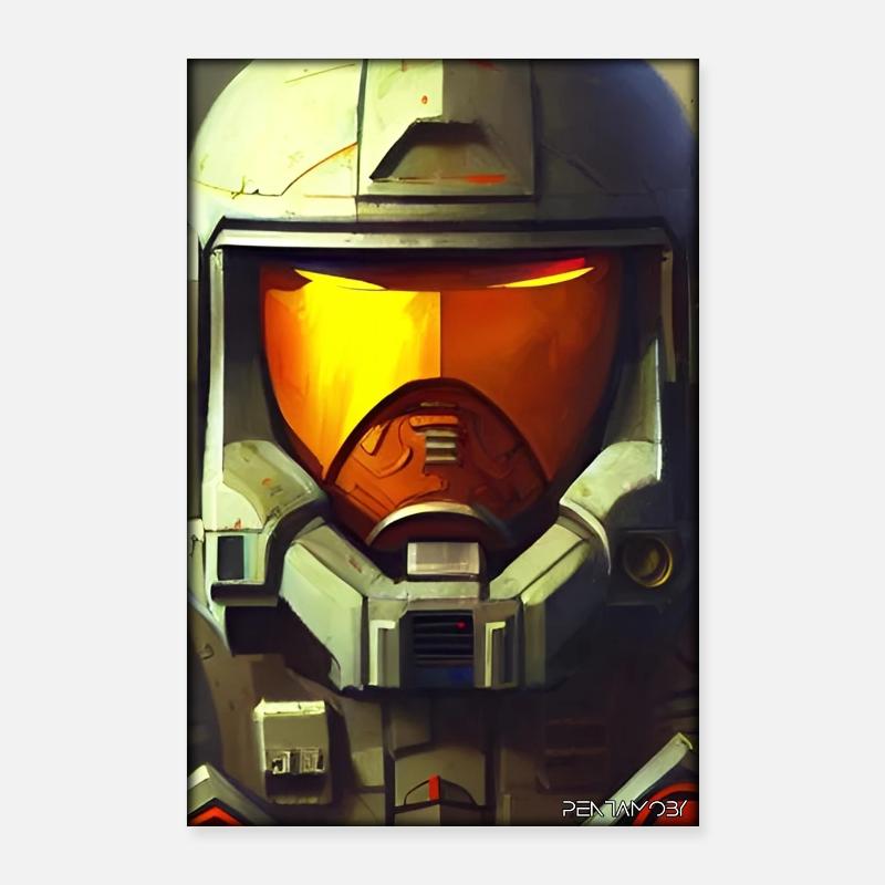 Kampfbot Robot Super Soldat Machine Guerrier Poster 60 x 90 cm
