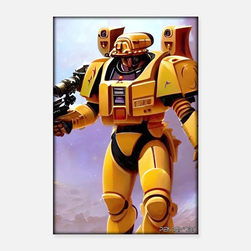 Kampfbot Robot Super Soldat Machine Guerrier Poster 60 x 90 cm