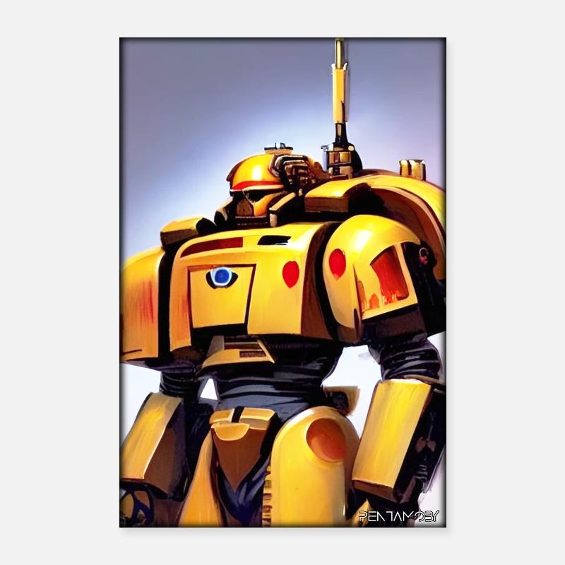 Kampfbot Roboter Supersoldat Maschine Krieger Poster 60x90 cm