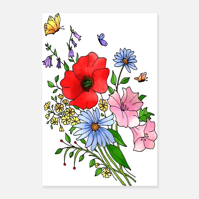 Blumen Poster 60x90 cm