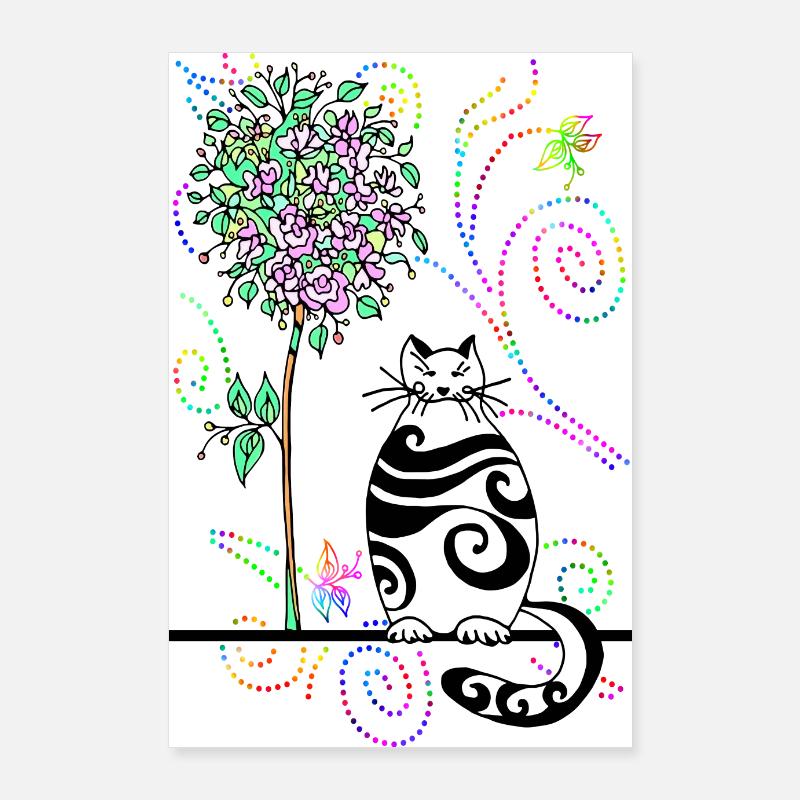 Chat Poster 60 x 90 cm