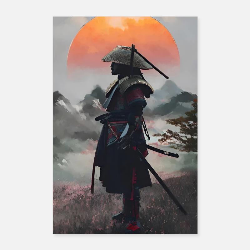 Samurai Krieger Japan Poster 60x90 cm