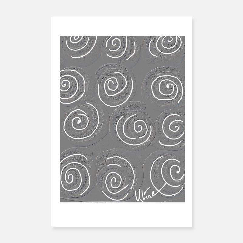 Cinnamon Rolls - Poster 60x90 cm - Weiß