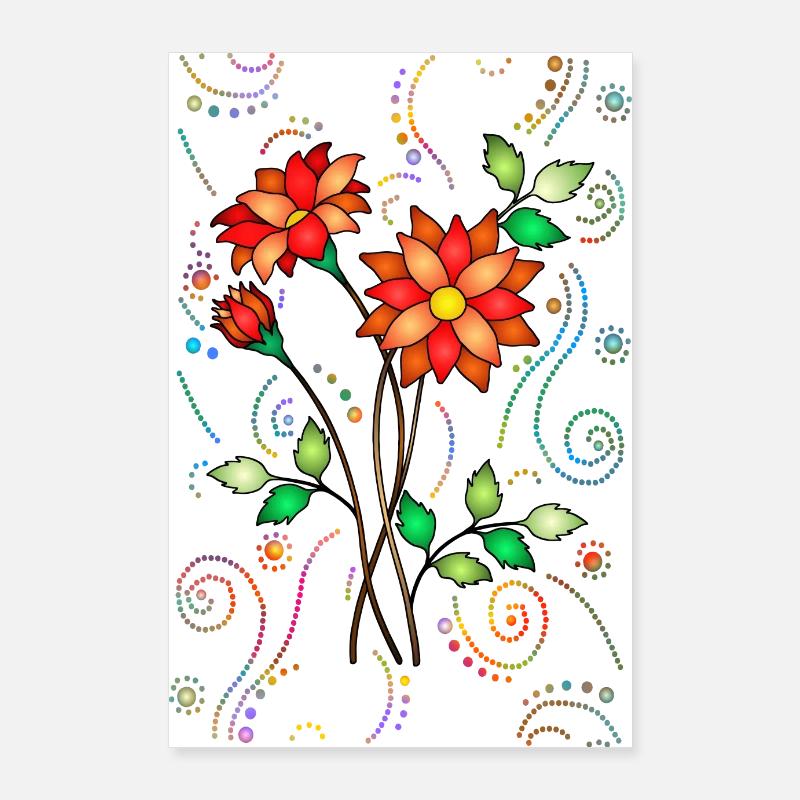 Fleur Poster 60 x 90 cm