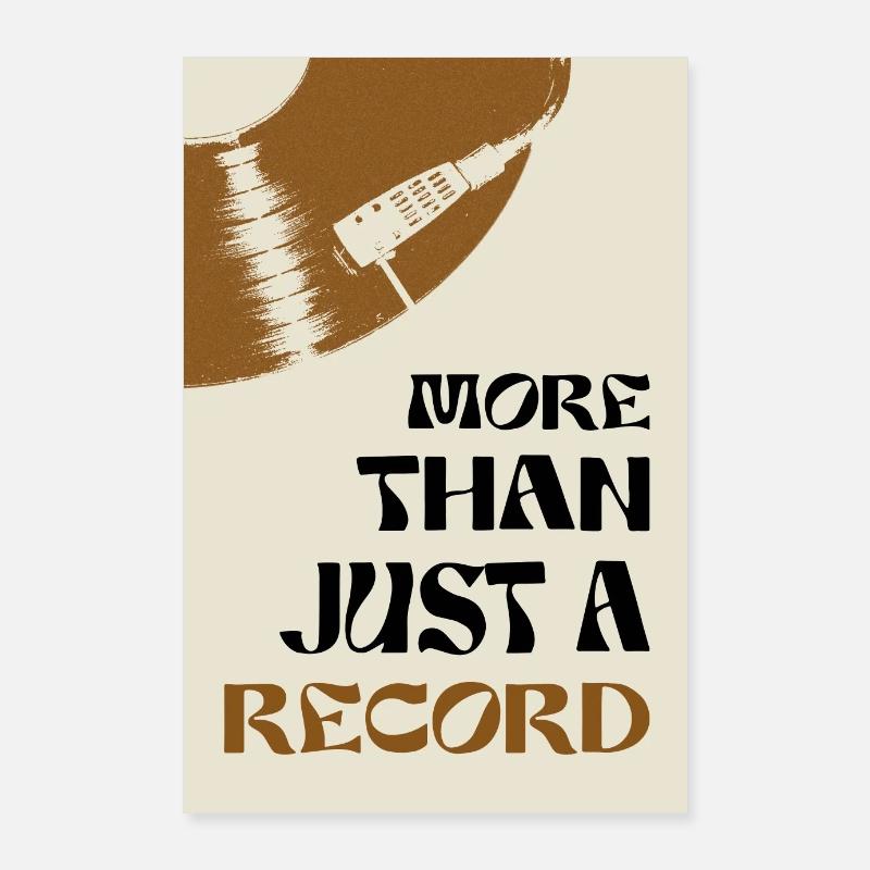 Più di un semplice record | Vinile Poster Music Decor Poster 60x90 cm