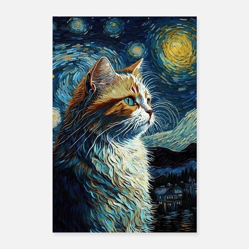 Chat Poster 60 x 90 cm