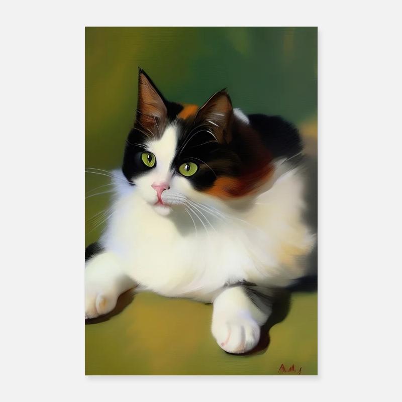 Cat Image Poster 24" x 35" (60x90 cm)