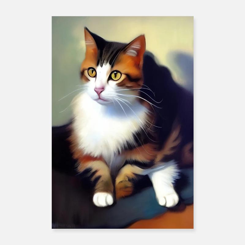 Image du chat Poster 60 x 90 cm