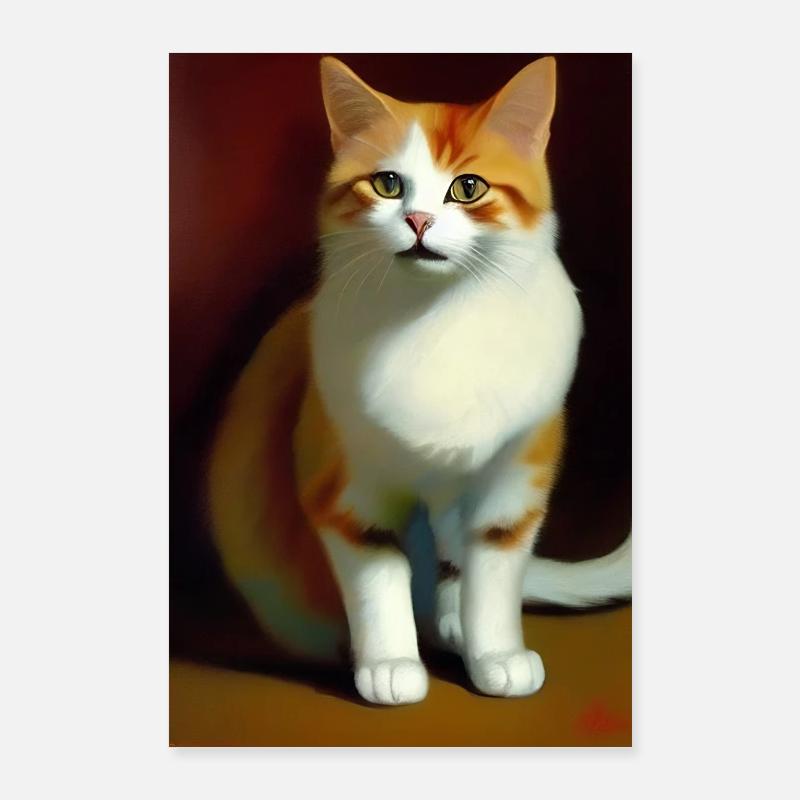 Image du chat Poster 60 x 90 cm