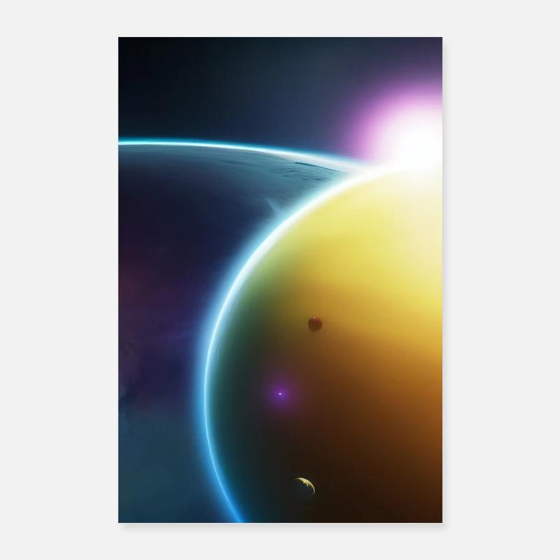 Space, Planets Poster 24" x 35" (60x90 cm)