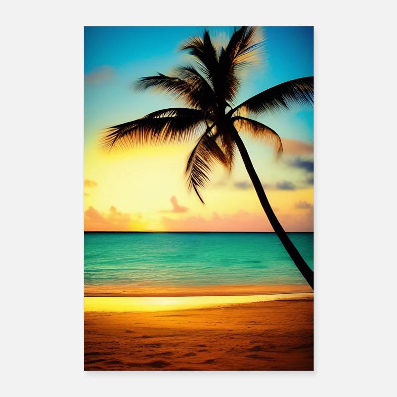 Caraïbes Palm Beach Poster 60 x 90 cm