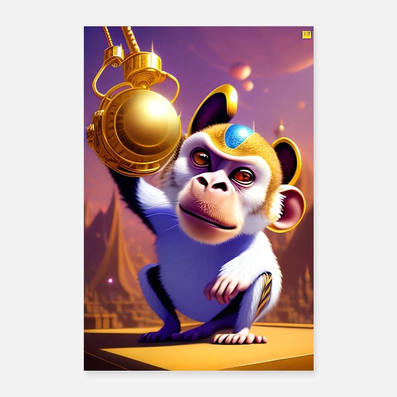 Cooler Affe Poster 60x90 cm