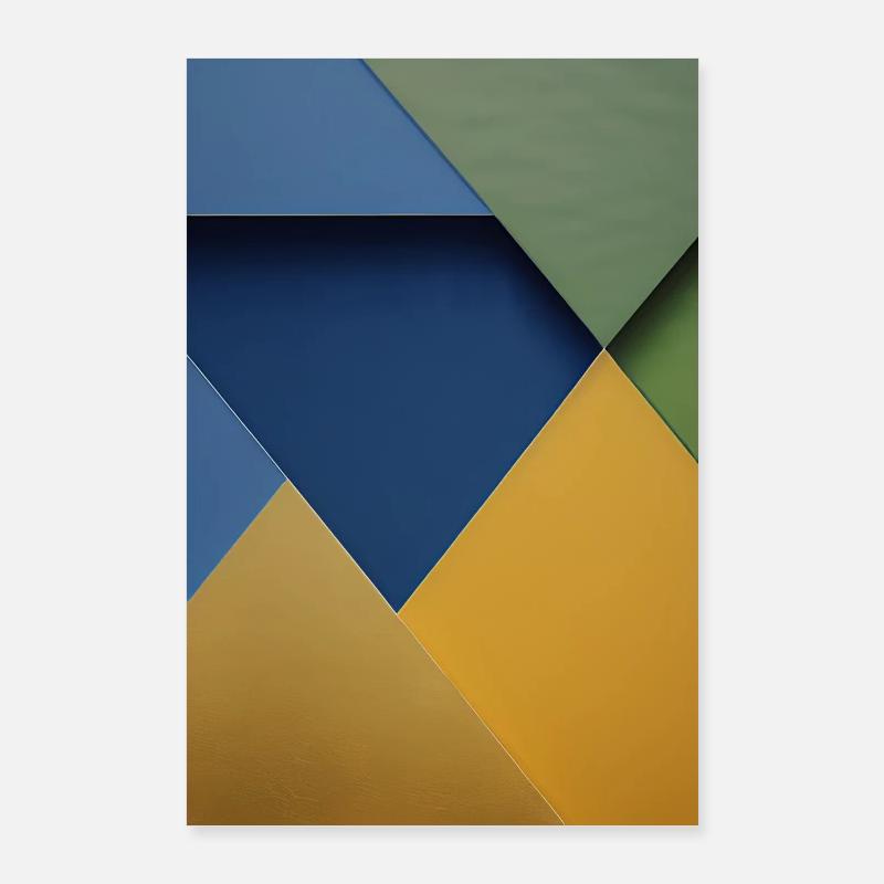 Colorful triangle pattern Poster 24" x 35" (60x90 cm)