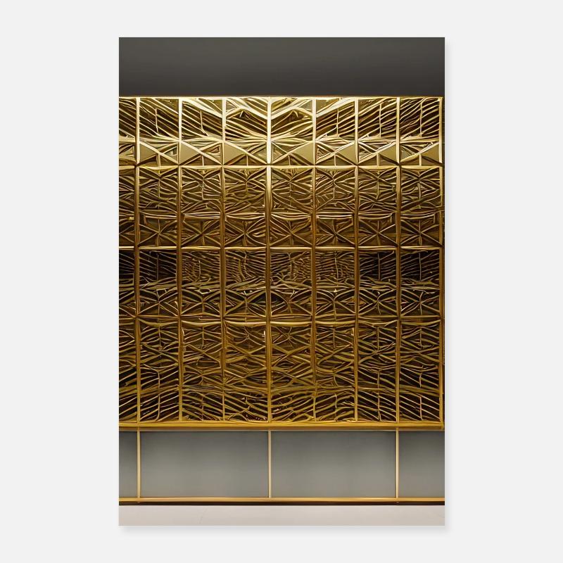 Gold Muster Poster 60x90 cm